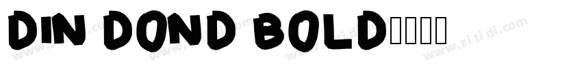 DIN DOND BOLD字体转换